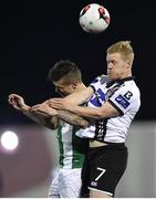 11 October 2016; Daryl Horgan of Dundalk in action against Gavan Holohan of Cork City during the SSE Airtricity League Premier Division match between Dundalk and Cork City at Oriel Park in Dundalk, Co Louth. Photo by Sportsfile