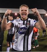 11 October 2016; Dane Massey of Dundalk celebrates after the SSE Airtricity League Premier Division match between Dundalk and Cork City at Oriel Park in Dundalk, Co Louth. Photo by David Maher/Sportsfile
