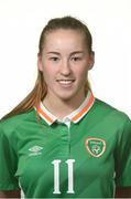 13 October 2016; Fiona Donnelly of Republic of Ireland during an Under 19 squad portrait session at the Maldron Airport Hotel in Dublin. Photo by Cody Glenn/Sportsfile
