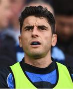 1 October 2016; Bernard Brogan of Dublin looks on from the substitutes bench during the GAA Football All-Ireland Senior Championship Final Replay match between Dublin and Mayo at Croke Park in Dublin. Photo by Brendan Moran/Sportsfile