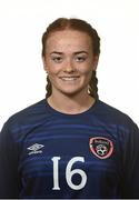 13 October 2016; Naoisha McAloon of Republic of Ireland during an Under 19 squad portrait session at the Maldron Airport Hotel in Dublin. Photo by Cody Glenn/Sportsfile
