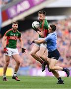 1 October 2016; Cillian O'Connor of Mayo in action against David Byrne of Dublin during the GAA Football All-Ireland Senior Championship Final Replay match between Dublin and Mayo at Croke Park in Dublin. Photo by Brendan Moran/Sportsfile
