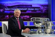 13 October 2016; Presenter Michael Lyster during the draw for the 2017 GAA Provincial Senior Football and Hurling Championships. RTE Studios, Donnybrook, Dublin. Photo by Brendan Moran/Sportsfile