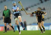 26 February 2011; Louise O'Hara, Dublin, in action against Catherine Doherty, Kilkenny. Irish Daily Star Camogie League, Division 1, Group 2, Dublin v Kilkenny, Croke Park, Dublin. Photo by Sportsfile