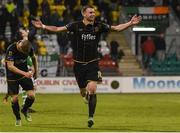 14 October 2016; Ciaran Kilduff of Dundalk celebrates after scoring his side's third goal during the SSE Airtricity League Premier Division match between Shamrock Rovers and Dundalk at Tallaght Stadium in Dublin. Photo by David Maher/Sportsfile