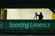 15 October 2016; A cameraman records the action during the Limerick County Senior Club Football Championship Final match between Monaleen and Dromcollogher-Broadford match at the Gaelic Grounds in Limerick. Photo by Piaras Ó Mídheach/Sportsfile