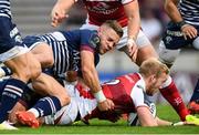 16 October 2016; Stuart Olding of Ulster is tackled by Ian Madigan of Bordeaux-Bégles during the European Rugby Champions Cup Pool 5 Round 1 match between Bordeaux-Begles and Ulster at Stade Chaban-Delmas in Bordeaux, France. Photo by Ramsey Cardy/Sportsfile