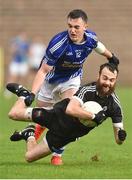 16 October 2016; Conor Laverty of Kilcoo in action against Sean Mohan of Scotstown during the AIB Ulster GAA Football Senior Club Championship First Round game between Scotstown and Kilcoo at St Tiernach's Park in Clones, Co. Monaghan. Photo by Sportsfile