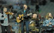 26 February 2011; Damien Dempsey performing between the games. Supporters and Entertainment at the second night of the Allianz League Spring Series, Croke Park, Dublin. Photo by Sportsfile