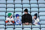 27 February 2011; The Comiskey family from Corduff, Carrickmacross, Co. Monaghan, from left, Luke, aged 9, Andrew, aged 5, Conor, and Elli, aged 10, who made the long trip down to watch their team play Cork. Allianz Football League, Division 1, Round 3, Cork v Monaghan, Pairc Ui Chaoimh, Cork. Picture credit: Matt Browne / SPORTSFILE