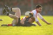 27 February 2011; Ross Donovan, Sligo, in action against Ryan McMenamin, Tyrone. Allianz Football League, Division 2, Round 3, Sligo v Tyrone, Markievicz Park, Sligo. Photo by Sportsfile