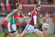 27 February 2011; Gary O'Donnell, Galway, in action against Ronan McGarrity, Mayo. Allianz Football League, Division 1, Round 3, Galway v Mayo, Tuam Stadium, Tuam, Co. Galway. Picture credit: David Maher / SPORTSFILE