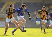 27 February 2011; Paul Barden, Longford, in action against Sean Mahony, Kilkenny. Allianz Football League, Division 4, Round 4, Longford v Kilkenny, Pearse Park, Longford. Picture credit: Barry Cregg / SPORTSFILE