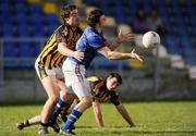 27 February 2011; Donal McElligott, Longford, in action against Richard O'Hara, Kilkenny. Allianz Football League, Division 4, Round 4, Longford v Kilkenny, Pearse Park, Longford. Picture credit: Barry Cregg / SPORTSFILE