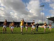 27 February 2011; Kilkenny players warm up before the game. Walsh Cup Final, Dublin v Kilkenny, Parnell Park, Donnycarney, Dublin. Picture credit: Ray McManus / SPORTSFILE