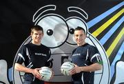 28 February 2011; At the 2011 Ulster Bank Sigerson Cup launch in UCD were UCD student GAA stars John Heslin, left, and Robert Kelly. This year, the Ulster Bank Sigerson Cup celebrates its centenary year. The final of the Ulster Bank Sigerson Cup will take place on Saturday, 5th March. Ulster Bank Sigerson Cup Launch, University College Dublin, Belfield, Dublin. Picture credit: Stephen McCarthy / SPORTSFILE