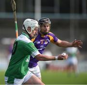 16 October 2016; Ger Arthur of O'Tooles in action against Sean McGrath of Kilmacud Crokes during the Dublin County Senior Club Hurling Championship Semi-Finals game between Kilmacud Crokes and O'Toole's at Parnell Park in Dublin. Photo by Cody Glenn/Sportsfile