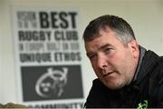 5 May 2015; Munster head coach Anthony Foley speaking during a press conference. Munster Rugby Press Conference, Thomond Park, Limerick. Picture credit: Diarmuid Greene / SPORTSFILE