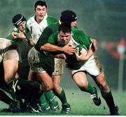 1 December 1998; Anthony Foley, Ireland, is tackled by Philip Smith, South Africa. International Friendly, Ireland A v South Africa A, Ravenhill Park, Belfast. Picture credit: Matt Browne / SPORTSFILE