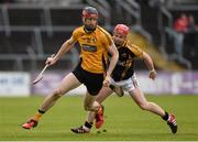 16 October 2016; Darach Honan of Clonlara in action against Paul Flanagan of Ballyea during the Clare County Senior Club Hurling Championship Final between Clonlara and Ballyea at Cusack Park in Ennis, Co. Clare. Photo by Diarmuid Greene/Sportsfile