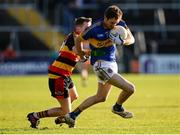 16 October 2016; Stephen Cusack of Maghery Seán MacDiarmada in action against Conor Nugent of St Patrick’s during the Armagh County Senior Club Football Championship Final game between Maghery Seán MacDiarmada and St Patrick's at Athletic Grounds in Armagh. Photo by Seb Daly/Sportsfile