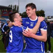 16 October 2016; Stephen Cahill, left, and Billy McCarthy of Thurles Sarsfields celebrate after the Tipperary County Senior Club Hurling Championship Final game between Thurles Sarsfields and Kiladangan at Semple Stadium in Thurles, Co. Tipperary. Photo by Ray McManus/Sportsfile