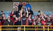 16 October 2016; Garret Sinnott captain of Oulart-The Ballagh lifts the cup as his team-mates celebrate after the Wexford County Senior Club Hurling Championship Final game between Cloughbawn and Oulart-The Ballagh at Wexford Park in Wexford. Photo by Matt Browne/Sportsfile