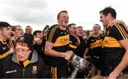 16 October 2016; Members of the Dr. Crokes team, including captain Johnny Buckley, Colm Cooper and Eóin Brosnan celebrate with the Bishop Moynihan Cup after the Kerry County Senior Club Football Championship Final game between Dr. Crokes and Kenmare District at Fitzgerald Stadium in Killarney, Co. Kerry. Photo by Brendan Moran/Sportsfile