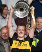 16 October 2016; Dr. Crokes captain Johnny Buckley lifts the Bishop Moynihan cup after the Kerry County Senior Club Football Championship Final game between Dr. Crokes and Kenmare District at Fitzgerald Stadium in Killarney, Co. Kerry. Photo by Brendan Moran/Sportsfile