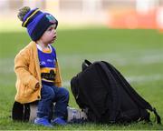 16 October 2016; Donagh Egan, one and a half years old, the Kiladangan mascot and son of joint captain Darragh Egan before the Tipperary County Senior Club Hurling Championship Final game between Thurles Sarsfields and Kiladangan at Semple Stadium in Thurles, Co. Tipperary. Photo by Ray McManus/Sportsfile
