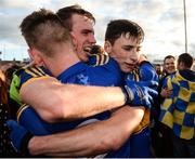 16 October 2016; Ciaran Lappin, left, Ronan Lappin, centre, and Ciaran Higgins of Maghery Seán MacDiarmada celebrates following their team's victory during the Armagh County Senior Club Football Championship Final game between Maghery Seán MacDiarmada and St Patrick's at Athletic Grounds in Armagh. Photo by Seb Daly/Sportsfile