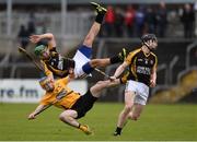 16 October 2016; Cathal Doohan and Tony Kelly of Ballyea in action against Oisin O'Brien of Clonlara during the Clare County Senior Club Hurling Championship Final between Clonlara and Ballyea at Cusack Park in Ennis, Co. Clare. Photo by Diarmuid Greene/Sportsfile