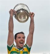 16 October 2016; Carbery Rangers captain James Fitzpatrick lifting the Andy Scannell cup after the Cork County Senior Club Football Championship Final game between Ballincollig and Carbery Rangers at Páirc Ui Rinn in Cork. Photo by Eóin Noonan/Sportsfile