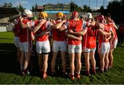 16 October 2016; Cuala players huddle ahead of the Dublin County Senior Club Hurling Championship Semi-Finals game between Cuala and Lucan Sarsfields at Parnell Park in Dublin. Photo by Cody Glenn/Sportsfile
