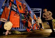 16 October 2016; Tributes are paid to Munster head coach Anthony Foley outside Thomond Park at the Shannon RFC clubhouse gate. Photo by Diarmuid Greene/Sportsfile