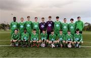 15 October 2016; The Kerry District League squad prior to the SSE Airtricity League Under 17 Shield match between Limerick FC and Kerry District League at the University of Limerick. Photo by Piaras Ó Mídheach/Sportsfile