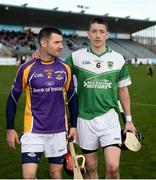 16 October 2016; Niall Corcoran of Kilmacud Crokes and Kevin Ryan of O'Toole's following the Dublin County Senior Club Hurling Championship Semi-Finals game between Kilmacud Crokes and O'Toole's at Parnell Park in Dublin. Photo by Cody Glenn/Sportsfile