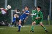 15 October 2016; Brandon O’Halloran of Limerick FC in action against Martin Coughlan of Kerry District League during the SSE Airtricity League Under 17 Shield match between Limerick FC and Kerry District League at the University of Limerick. Photo by Piaras Ó Mídheach/Sportsfile