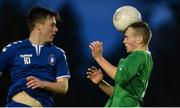 15 October 2016; Darren Loughnane of Kerry District League in action against Ger Brady of Limerick FC during the SSE Airtricity League Under 17 Shield match between Limerick FC and Kerry District League at the University of Limerick. Photo by Piaras Ó Mídheach/Sportsfile