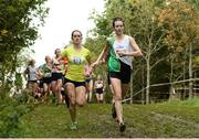 16 October 2016; Dominika Napieraj of Poland, left, and Una Britton of Kilcoole AC, Co Wicklow in action during the Autumn Open Cross Country Festival at the National Sports Campus in Abbotstown, Dublin. Photo by Sam Barnes/Sportsfile