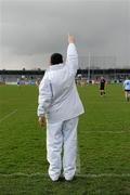 27 February 2011; An umpire signals a '65' during the game. Walsh Cup Final, Dublin v Kilkenny, Parnell Park, Donnycarney, Dublin. Picture credit: Ray McManus / SPORTSFILE