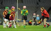 26 February 2011; A general view of children playing camogie during the half-time game. Irish Daily Star Camogie League, Division 1, Group 2, Dublin v Kilkenny, Croke Park, Dublin. Picture credit: Ray McManus / SPORTSFILE