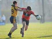 3 March 2011; Barry O'Driscoll, UCC, in action against Eamon Doherty, DCU. Ulster Bank Sigerson Cup Football Quarter-Final, DCU v UCC, New GAA, UCD, Belfield, Dublin. Picture credit: Matt Browne / SPORTSFILE