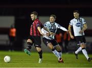 17 October 2016; Kealon Dillon of Longford Town in action against Ronan Finn of Dundalk during the SSE Airtricity League Premier Division game between Longford Town and Dundalk at City Calling Stadium, Longford. Photo by David Maher/Sportsfile