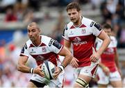 16 October 2016; Ruan Pienaar, left, and Iain Henderson of Ulster during the European Rugby Champions Cup Pool 5 Round 1 match between Bordeaux-Begles and Ulster at Stade Chaban-Delmas in Bordeaux, France. Photo by Ramsey Cardy/Sportsfile