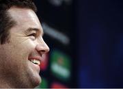 18 October 2016; Leinster scrum coach John Fogarty during a press conference at UCD in Belfield, Dublin. Photo by Seb Daly/Sportsfile