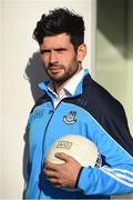 18 October 2016; AIG Insurance, proud sponsor of Dublin GAA, held a reception at its offices today to mark the Dublin football team’s All-Ireland success. Pictured is Cian O'Sullivan of Dublin with the Sam Maguire cup. For more information about AIG Insurance’s products and services go to www.aig.ie or call 1890 50 27 27. AIG Offices in North Wall Quay, Dublin. Photo by Cody Glenn/Sportsfile