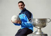 18 October 2016; AIG Insurance, proud sponsor of Dublin GAA, held a reception at its offices today to mark the Dublin football team’s All-Ireland success. Pictured is James McCarthy of Dublin with the Sam Maguire cup. For more information about AIG Insurance’s products and services go to www.aig.ie or call 1890 50 27 27. AIG Offices in North Wall Quay, Dublin. Photo by Cody Glenn/Sportsfile