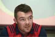 19 October 2016; Peter O'Mahony of Munster during a press conference at University of Limerick in Limerick. Photo by Diarmuid Greene/Sportsfile