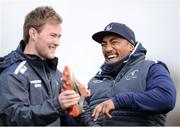 19 October 2016; Bundee Aki and Kieran Marmion of Connacht during squad training at The Sportsground in Galway. Photo by Matt Browne/Sportsfile